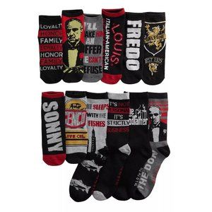 Men's 12 Days of Socks The Godfather 4 Crew Socks 8 Low Cut